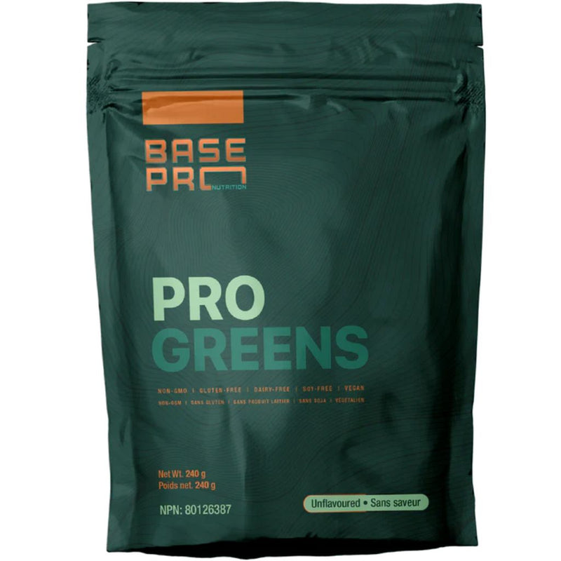 Base Pro Nutrition Pro Greens, 30 Servings Unflavoured - SupplementSource.ca