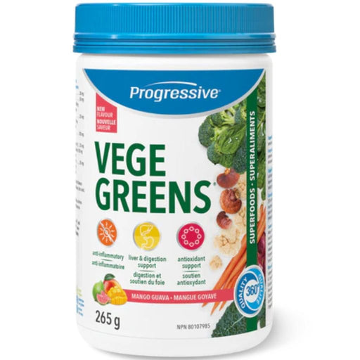 Progressive VegeGreens 30 Servings Mango Guava - SupplementSource.ca