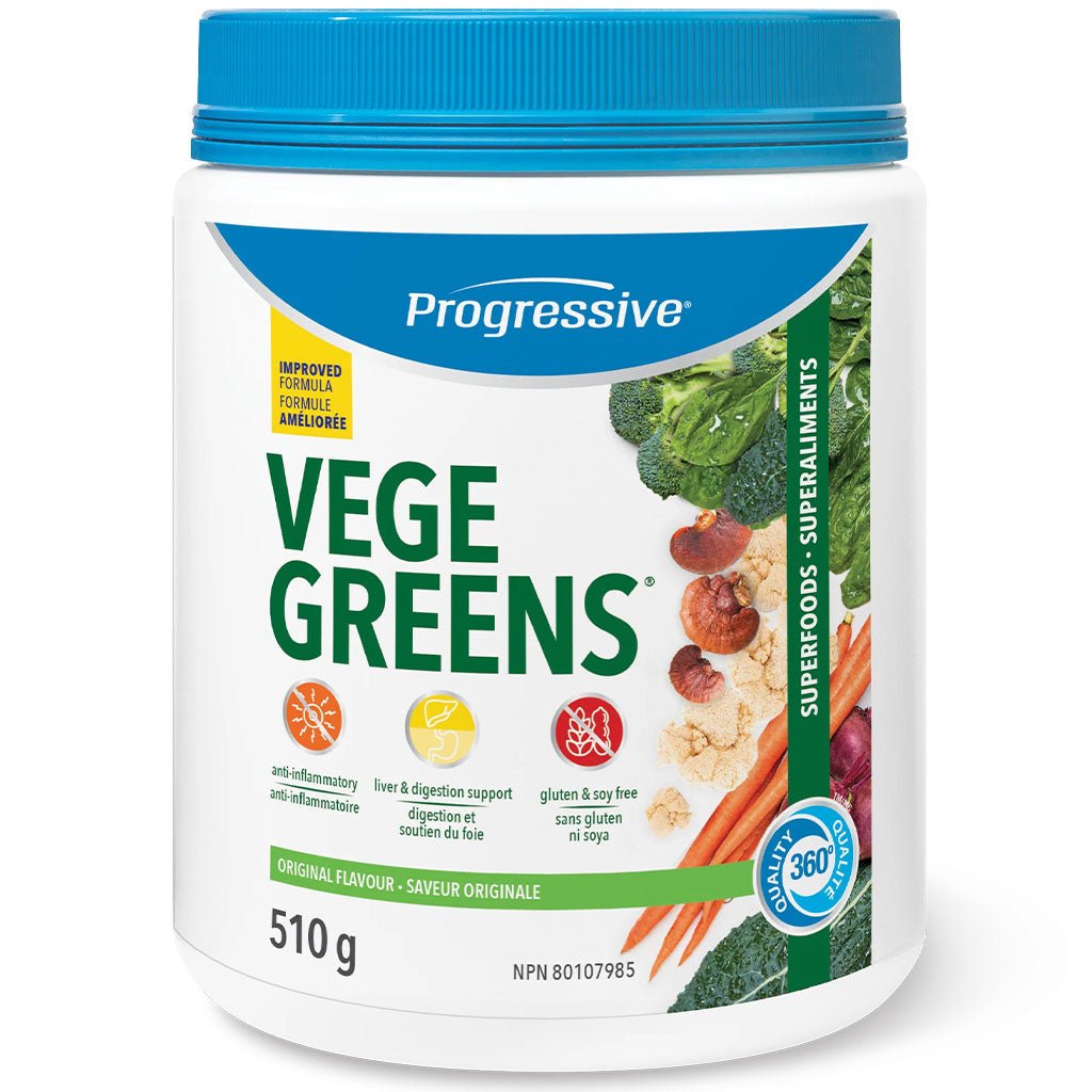 Progressive Vegegreens, 60 Servings *New Formula* Original Flavour - SupplementSource.ca