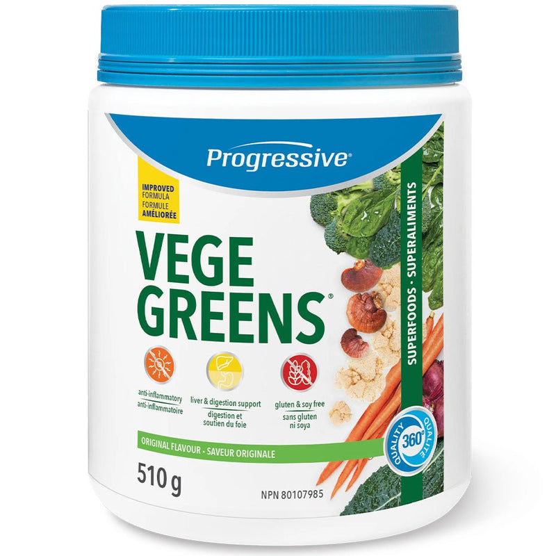 Progressive Vegegreens, 60 Servings *New Formula* Original Flavour - SupplementSource.ca