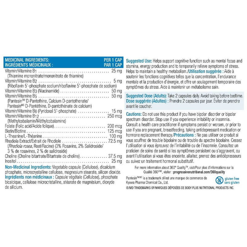 Progressive VITAMIN B COMPLEX, 60 VCaps