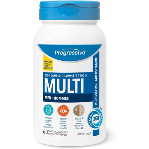 Progressive Multivitamin Adult Men, 60 VCaps - SupplementSource.ca