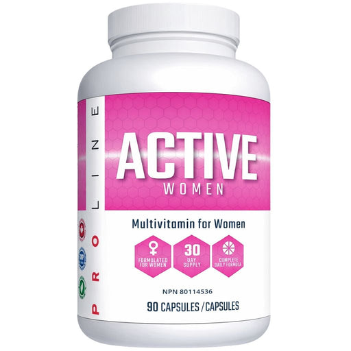 ProLine Active Women Multivitamin for Women, 90 Capsules - SupplementSource.ca