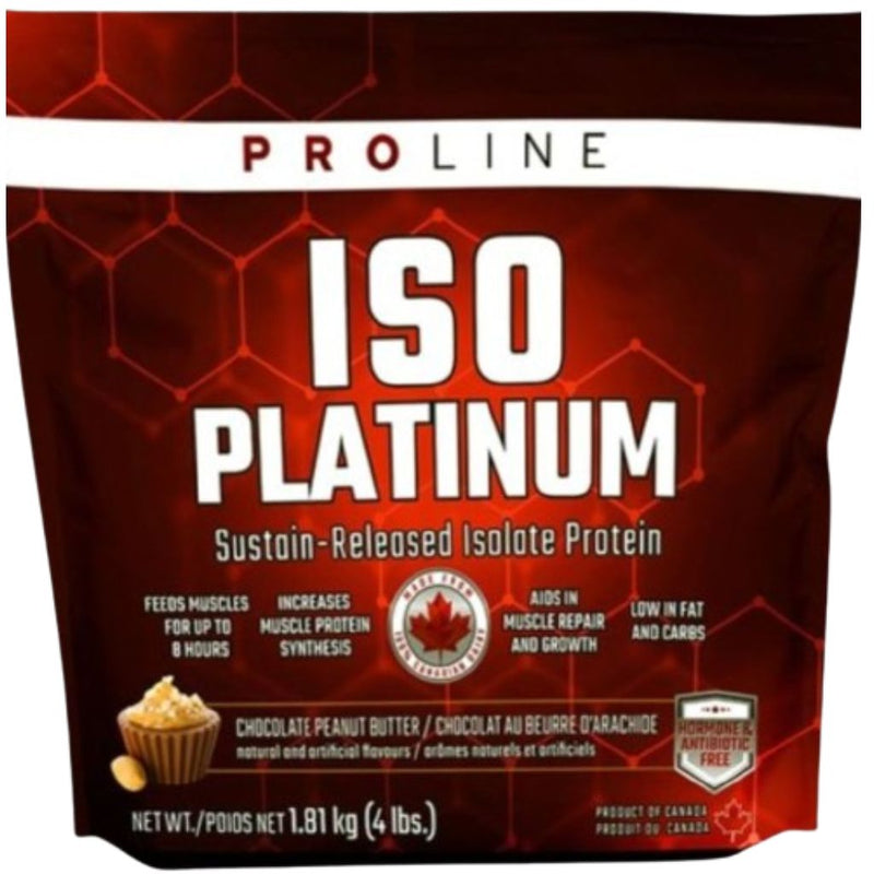 ProLine Iso Platinum Isolate Protein Chocolate PB, 4lb - SupplementSource.ca