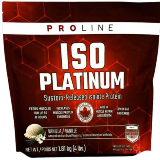 ProLine Iso Platinum Isolate Protein Vanilla, 4lb - SupplementSource.ca
