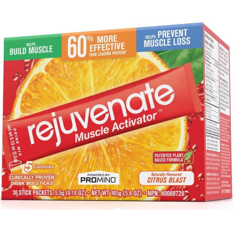 Promino Rejuvenate Muscle Activator, 30 Stick Packets, Citrus Blast - SupplementSource.ca