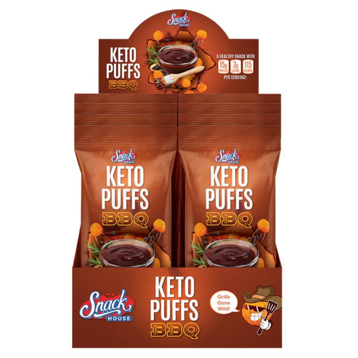 Snack House Keto Puffs, 8-Pack/Box BBQ SupplementSource.ca