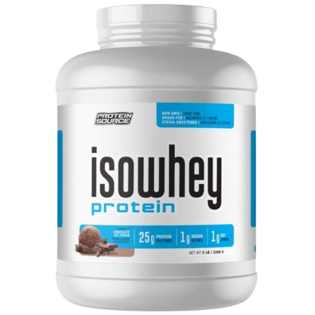 Protein Source IsoWhey Protein, Chocolate Ice Cream, 5lb - SupplementSource.ca