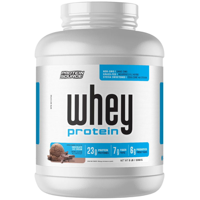Protein Source Whey Protein, 5lb Chocolate Ice Cream - SupplementSource.ca