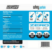 Protein Source Whey Protein, 5lb Vanilla Ice Cream English Nutrition Panel - SupplementSource.ca