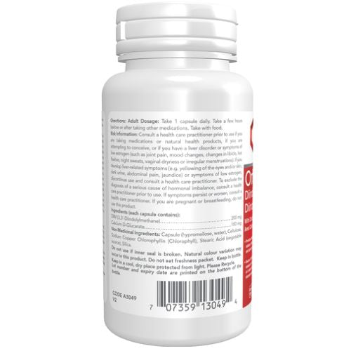 Protocol for Life Balance Ortho DIM 200 English Nutrition Panel, 90 VCaps - SupplementSource.ca