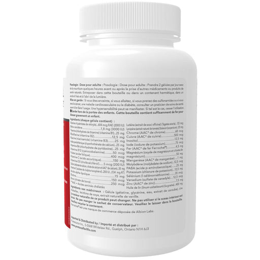 Protocol For Life Balance Ortho Multi, 90 Softgels Nutrition Facts - SupplementSource.ca