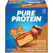 Pure Protein Protein Bars, 12 Pack Chocolate Salted Caramel - SupplementSource.ca
