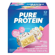 Pure Protein Protein Bars, 12 Pack Birthday Cake - SupplementSource.ca