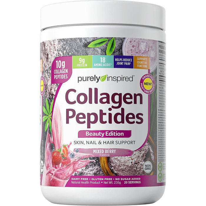 Purely Inspired Collagen Peptides 20 Servings, Mixed Berry - SupplementSource.ca