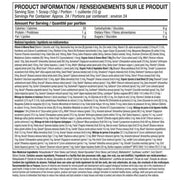 Purely Inspired Superfood Greens, 24 servings, Unflavoured Nutrition Panel - SupplementSource.ca