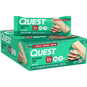 Quest Bars - 1 Box of Peppermint Bark Low Net Carb Bars - SupplementSource.ca