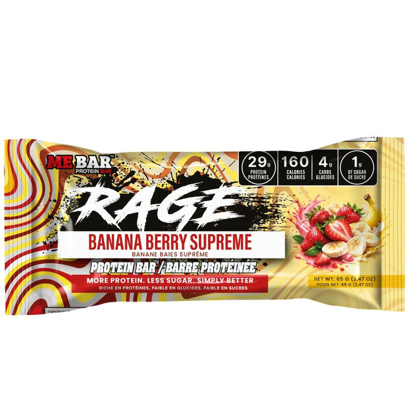 Me Bar Protein Bar 56g Banana Berry Supreme - SupplementSource.ca