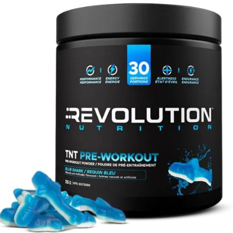 Revolution Nutrition TNT Pre-Workout Blue Shark, 30 Servings - SupplementSource.ca