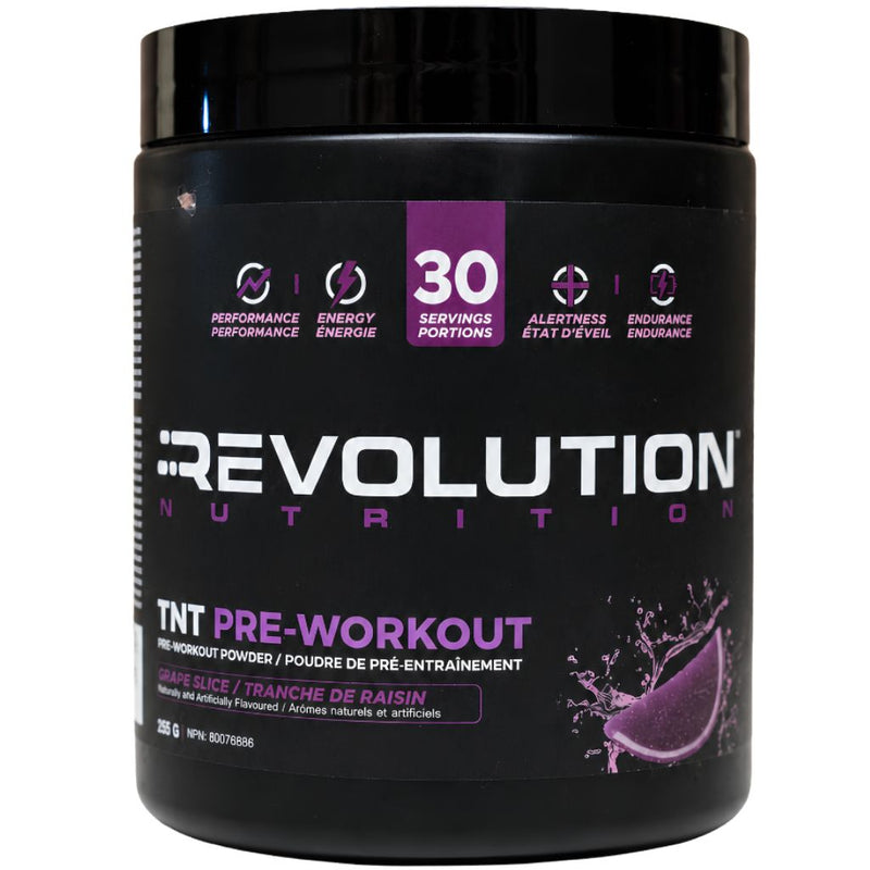 Revolution Nutrition TNT Pre-Workout Grape Slice, 30 Servings - SupplementSource.ca