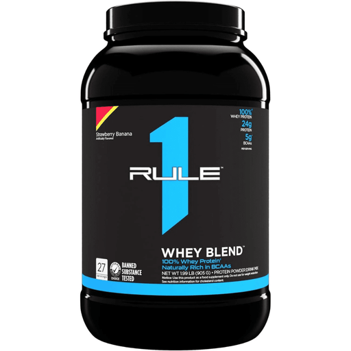 RuleOne WHEY BLEND 2lb Strawberry Banana - SupplementSource.ca