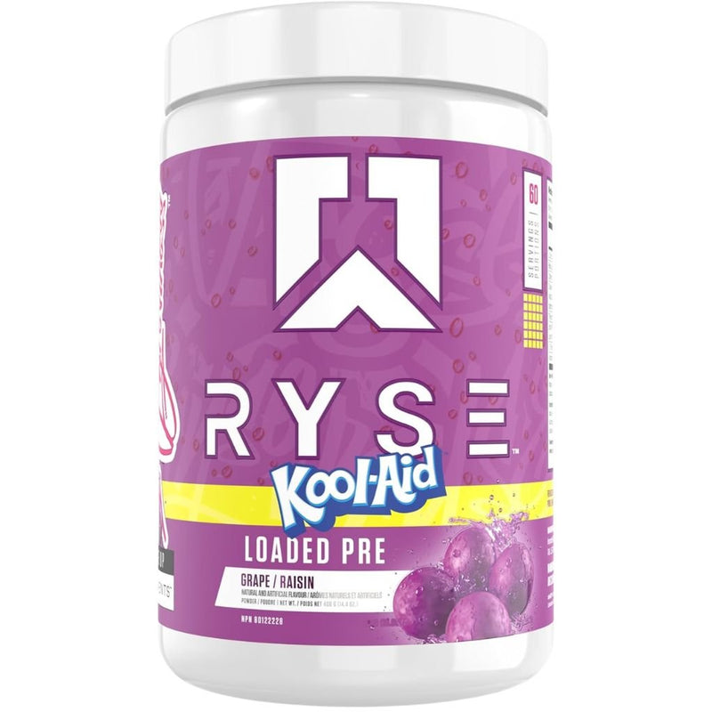 Ryse Loaded Pre 60 Servings Kool-Aid Grape - SupplementSource.ca