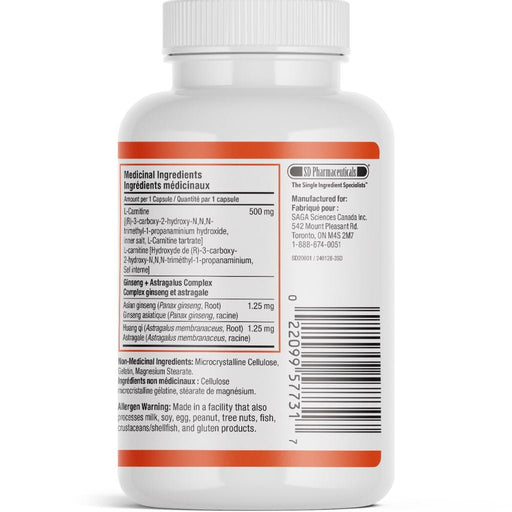 SD Pharmaceuticals L-Carnitine Nutritional Panel - SupplementSource.ca