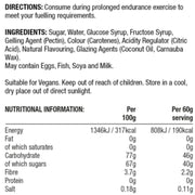 SIS Beta Fuel Energy Chews, 60g Nutrition Panel - SupplementSource.ca