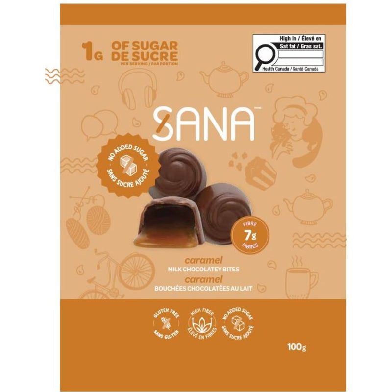 Sana Protein Bites Caramel Milk Chocolatey - SupplementSource.ca