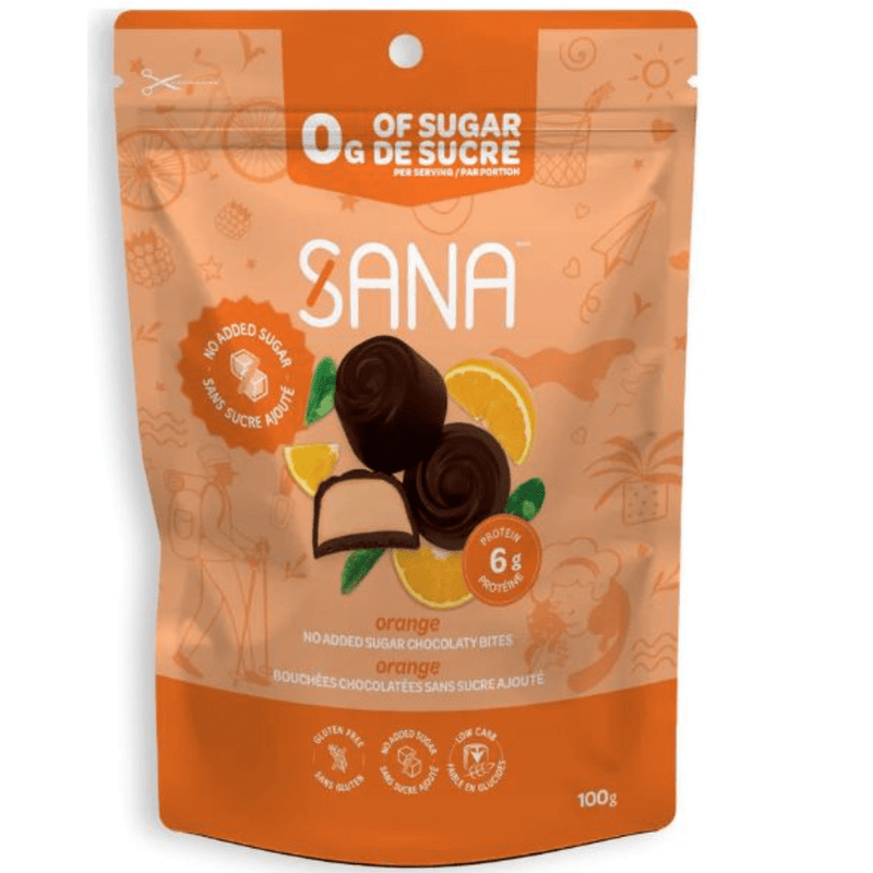 Sana Protein Bites Dark Chocolate Orange - SupplementSource.ca