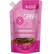 Sana No Sugar Added  Spreads, 200 g Hazelnut with Milk and Cocoa - SupplementSource.ca