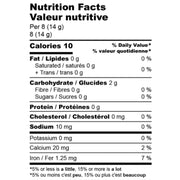 SeaGold Moss Dried Golden Irish Sea Moss, 114g Nutrition Panel - SupplementSource.ca