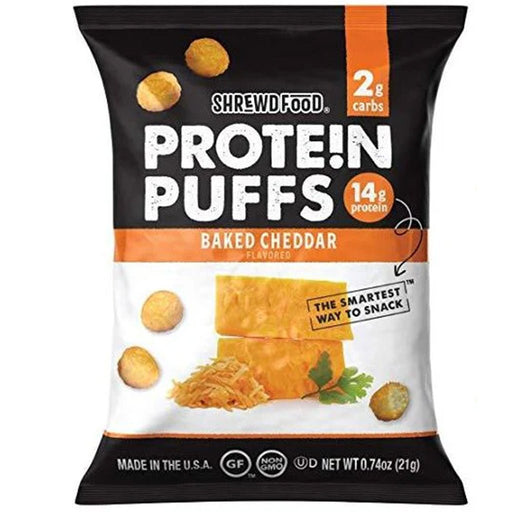 Shrew Food Protein Puffs, 8-Pack Baked Cheddar - SupplementSource.ca