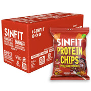 Sinfit Protein Chips, 7 Bags/Box Hickory BBQ - SupplementSource.ca