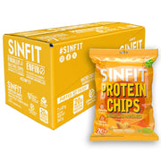 Sinfit Protein Chips, 7 Bags/Box Nacho Cheese - SupplementSource.ca