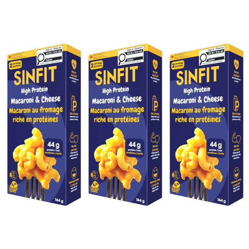 Sinfit High Protein Mac & Cheese, 3-Pack - SupplementSource.ca