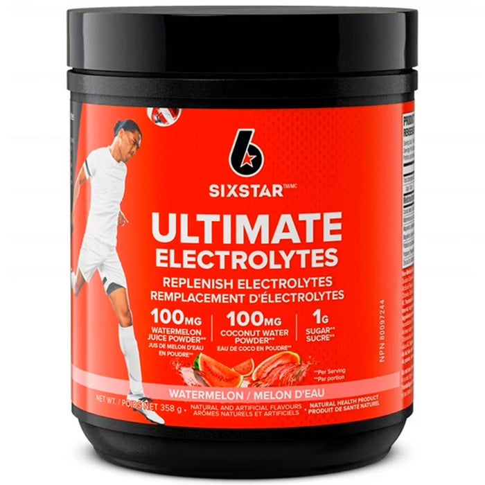 Six Star Ultimate Electrolytes 50 Servings Watermelon - SupplementSource.ca