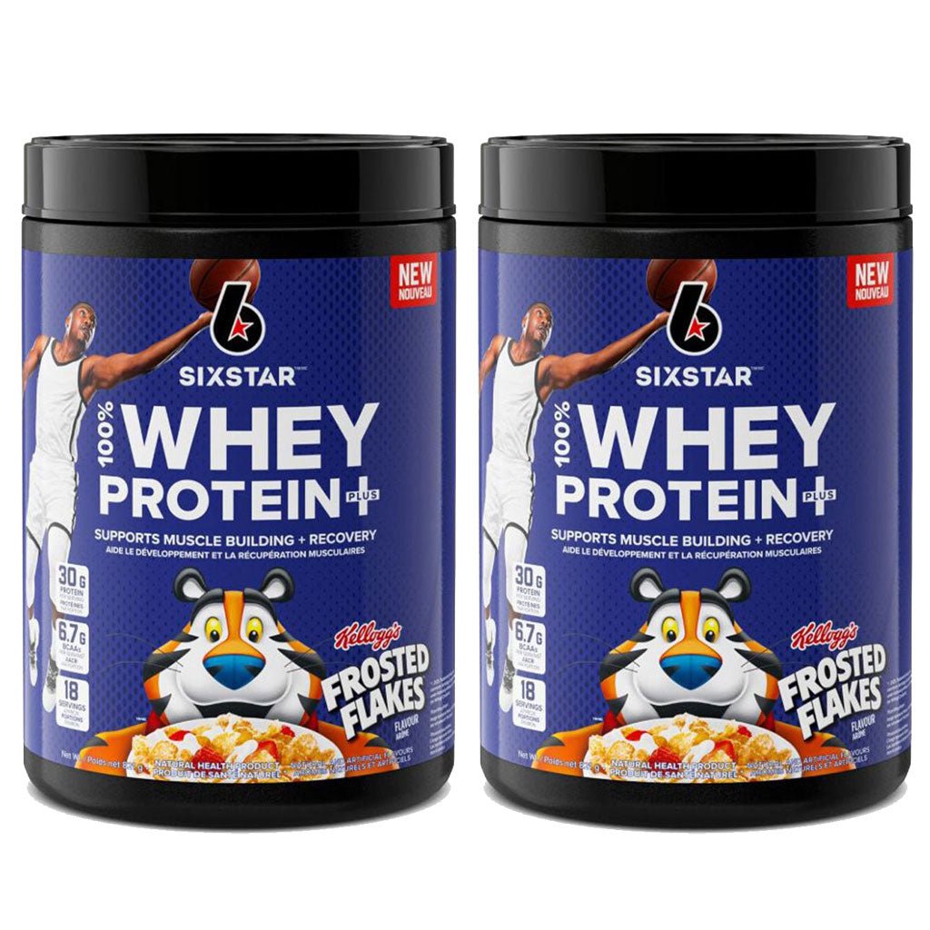 SixStar 100% Whey Protein+, 3.6 lb (2 x 1.8 lb) Frosted Flakes - SupplementSource.ca