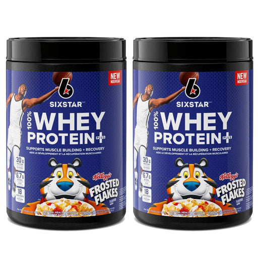 SixStar 100% Whey Protein+, 3.6 lb (2 x 1.8 lb) Frosted Flakes - SupplementSource.ca