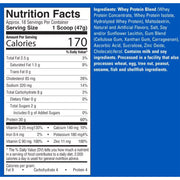 Six Star 100% Whey Protein+, 1.8lbs Frosted Flakes Nutrition Panel - SupplementSource.ca