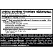 Six Star X3 Creatine Nutrition Panel, 60 Caps - SupplementSource.ca