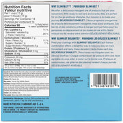 Slimfast Delights 10 Treats/Box Peanut Butter Chocolate Nutrition Panel - SupplementSource.ca