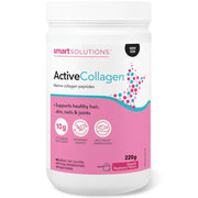 Smart Solutions Active Collagen, 32 Servings Organic Raspberry Flavour - SupplementSource.ca