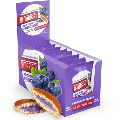 Smarter Snacks Protein Pancakes Blueberry Cream, 12x55g - SupplementSource.ca