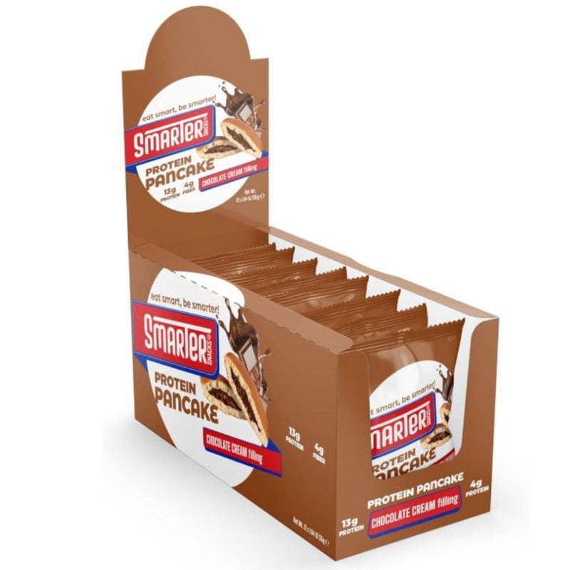 Smarter Snacks Protein Pancakes Chocolate Cream, 12x55g - SupplementSource.ca