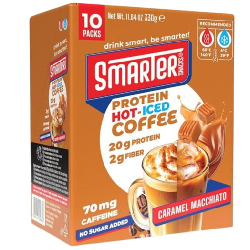 Smarter Snacks Protein Coffee Caramel Macchiato, 10x330g - SupplementSource.ca