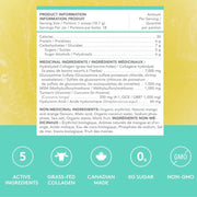 Sproos Joint Collagen Nutrition Panel, Mango Turmeric, 337g - SupplementSource.ca
