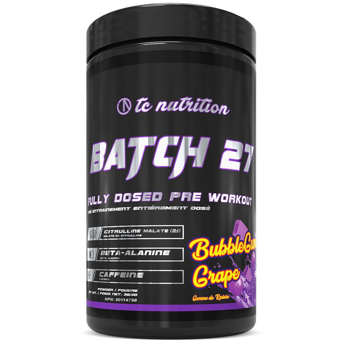 TC Nutrition Batch 27, 40 Servings Bubble Gum Grape - SupplementSource.ca