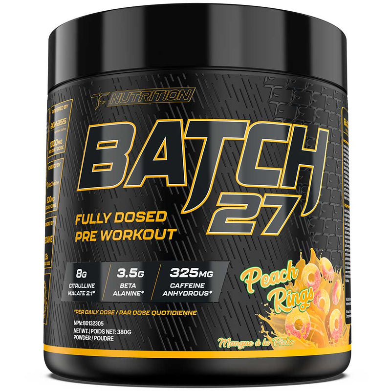 TC Nutrition Batch 27, 40 Servings Peach Rings NEW LOOK - SupplementSource.ca