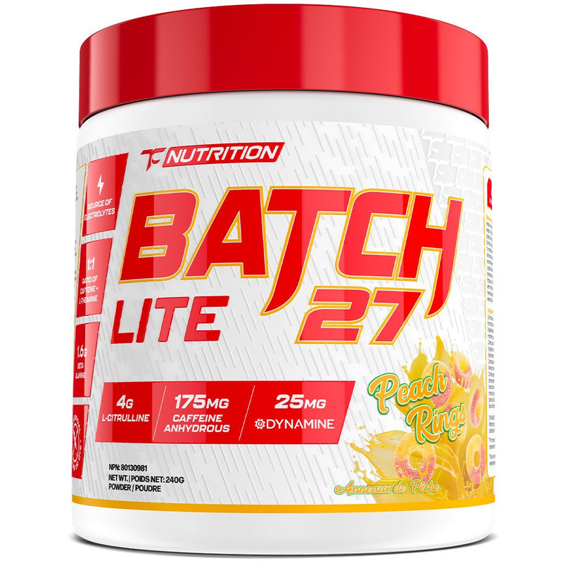 TC Nutrition Batch 27 Lite, 20 Servings Peach Rings - SupplementSource.ca